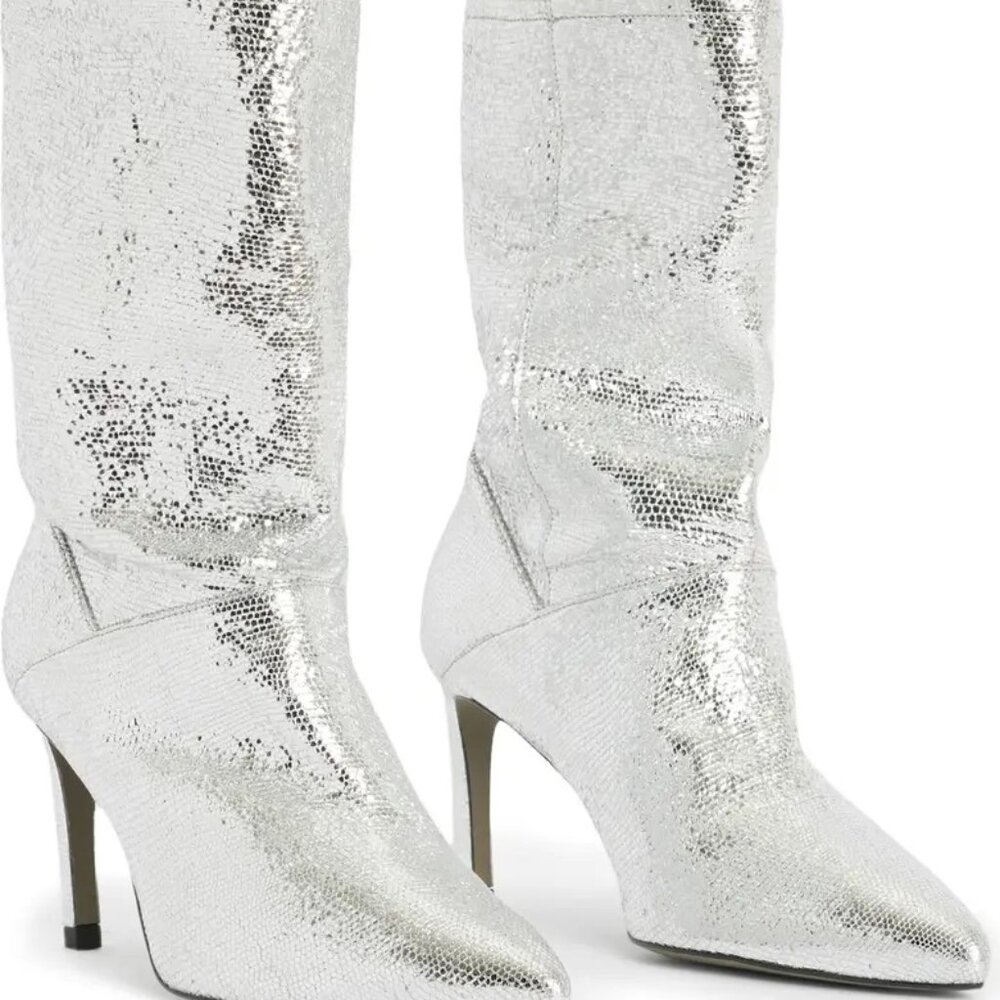 ***NEW*** All Saints Booties - Orlana Shimmer Boots - Size 8